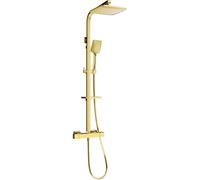 Mexen CQ62 ensemble de douche en saillie avec pommeau de douche et mitigeur thermostatique, doré - 772506295-50 2064 5907709142145