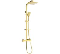 Mexen CQ62 ensemble de douche en saillie avec pommeau de douche et mitigeur thermostatique, doré - 772506295-50 2064 5907709142145