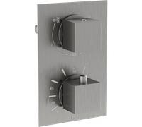 Mexen Cube Mitigeur thermostatique bain-douche 2 sorties, graphite - 77502-66 399 5907709119024