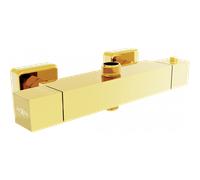 Mexen Cube robinet de douche thermostatique, doré - 77250-50 330 5907709118867
