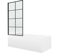 Mexen Cubik Baignoire rectangulaire 170 x 70 cm avec revêtement et paroi pliante 1 aile 80 cm