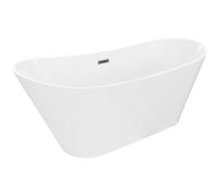 Mexen Dora baignoire autoportante 170 x 75 cm, blanche, trop-plein métal gun - 52071707500-95 61698 5905315576354