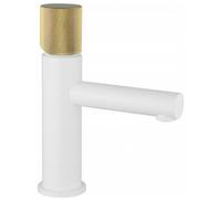 Mexen Elba One robinet de lavabo, blanc/doré - 74101-25 4570 5907709109919