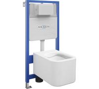 Mexen Elis ensemble encastré WC bâti-support Fenix Slim avec cuvette WC, blanc brillant - 6103391XX00 12949 5907709163348