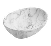 Mexen Elza lavabo à poser 40 x 33 cm, pierre blanche - 21014094 21875 5907709157750