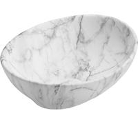 Mexen Elza lavabo à poser 40 x 33 cm, White Stone - 21014094