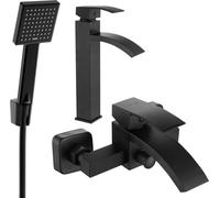 Mexen Ensemble de baignoire Libra R45, Noir - 745113R45-70