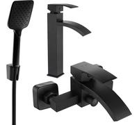Mexen Ensemble de baignoire Libra R62, Noir - 745113R62-70