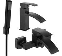 Mexen Ensemble de baignoire Libra R77, Noir - 745103R77-70