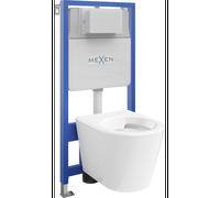 Mexen ensemble encastré WC cadre Fenix Slim avec cuvette WC Rico, blanc brillant - 6103372XX00 12967 5907709163416