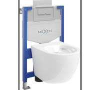 Mexen ensemble encastré WC cadre Fenix XS-U avec cuvette WC Lena, blanc brillant - 6853322XX00 13020 5907709163614