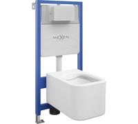 Mexen ensemble encastré WC châssis Fenix Slim avec cuvette WC Elis, blanc brillant - 6103391XX00 12949 5907709163348