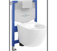 Mexen ensemble encastré WC châssis Fenix XS-F avec cuvette WC Lena, blanc brillant - 6803322XX00 13108 5907709163843
