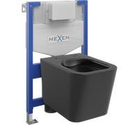 Mexen ensemble encastré WC châssis Fenix XS-F avec cuvette WC Teo, noir mat - 6803385XX85 13121 5907709163973