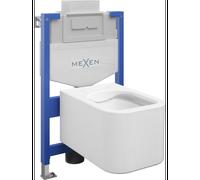 Mexen ensemble WC encastré cadre Fenix XS-U avec cuvette WC Elis, blanc brillant - 6853391XX00 13014 5907709163577
