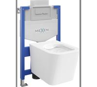 Mexen ensemble WC encastré châssis Fenix XS-U avec cuvette WC Teo, blanc brillant - 6853385XX00 13047 5907709163737