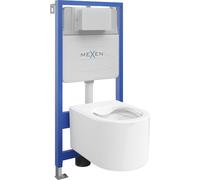 Mexen Ensemble WC sur colonne Felix Slim avec cuvette Sofia, Blanc - 6103354XX00