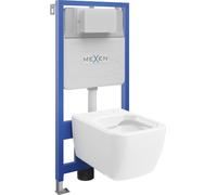 Mexen Ensemble WC sur colonne Felix Slim avec cuvette Stella, Blanc - 6103368XX00