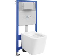 Mexen Ensemble WC sur colonne Felix Slim avec cuvette Teo, Blanc - 6103385XX00