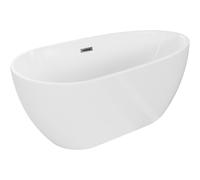 Mexen Eos baignoire autoportante 170 x 75 cm, blanche, trop-plein gun metal - 52471707500-95 46206 5905315381194