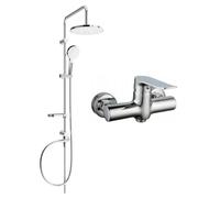 Mexen Erik ensemble de douche apparente avec pomme de douche et mitigeur Pecos, chrome - 72740205-00