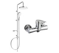 Mexen Kama Erik ensemble de douche encastré avec douche à effet pluie et mitigeur de douche, chrome - 72540205-00 6081 5907709181656
