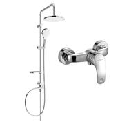 Mexen Erik ensemble de douche extérieur avec tête de douche et mitigeur Fabia, chrome - 746540205-00