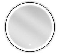 Mexen Esso miroir de salle de bain éclairé, rond 70 cm, LED 6000K, anti-buée, cadre noir - 9825-070-070-611-70 25712 5905315069313