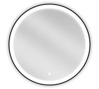 Mexen Esso miroir de salle de bain éclairé, rond 70 cm, LED 6000K, antibuée, cadre noir - 9825-070-070-611-70 25712 5905315069313