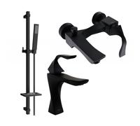 Mexen Estrella DQ02 ensemble de baignoire, noir - 72303DQ02-70 3365 5907709198883