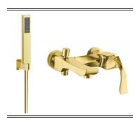 Mexen Estrella R02 robinet de baignoire avec ensemble de douche, or - 7233R02-50 3376 5907709198999