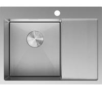 Mexen Exar évier en acier 1 bac avec égouttoir gauche 620 x 480 mm, inox HC - 6431621005L-01HC