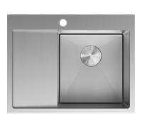 Mexen Exar évier en acier inoxydable 1 bac avec égouttoir, à droite 620 x 480 mm, inox HC - 6432621005P-01HC 79013 5905315982476