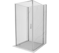 Mexen Exo-3S cabine de douche à 3 parois à charnières 100 x 100 cm, transparente, chromée - 817-100-100-01-00-3S 96985 5905315140579