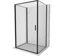 Mexen Exo-3S cabine de douche à 3 parois pivotante 100 x 75 cm, transparent, noire - 817-100-075-70-00-3S 97114 5905315141200