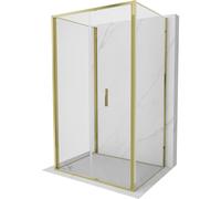 Mexen Exo-3S cabine de douche pliante à 3 parois 95 x 70 cm, transparente, dorée - 816-095-070-50-00-3S 96712 5905315139160