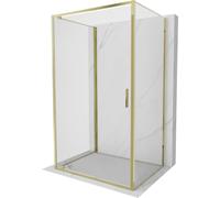 Mexen Exo-3S Cabine de douche triple face 70 x 95 cm Transparent Doré
