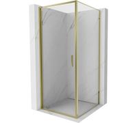 Mexen Exo-B cabine de douche pivotante 100 x 100 cm, transparent, dorée - 817-100-100-50-00 59000 5905315572493