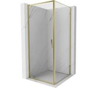 Mexen Exo-BR cabine de douche pivotante 100 x 100 cm, transparent, doré - 8181-100-100-50-00 58951 5905315572981