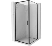 Mexen Exo-BR cabine de douche pivotante 75 x 75 cm, transparent, noir - 8181-075-075-70-00 54258 5905315406347