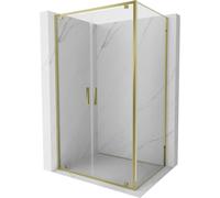 Mexen Exo-BR Duo cabine de douche pivotante 70 x 110 cm, transparent, or - 8182-070-110-50-00 92254 5907931011806