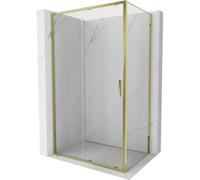 Mexen Exo cabine de douche coulissante 145 x 110 cm, transparente, dorée - 8151-145-110-50-00 92335 5907931009292