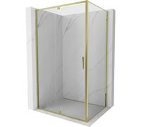 Mexen Exo cabine de douche pivotante 135 x 70 cm, transparent, or - 819-135-070-50-00 58778 5905315573360