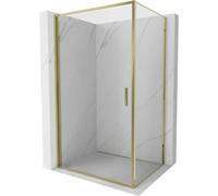 Mexen Exo cabine de douche pivotante 70 x 110 cm, transparente, dorée - 817-070-110-50-00 92071 5907931005218