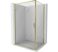 Mexen Exo cabine de douche pivotante 85 x 100 cm, transparent, or - 8181-085-100-50-00 58948 5905315572950