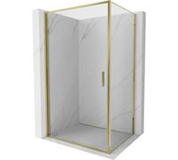 Mexen Exo cabine de douche pivotante 85 x 90 cm, transparente, dorée - 817-085-090-50-00 58983 5905315572325