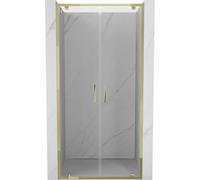 Mexen Exo porte de douche double battante 100 cm, transparent, doré - 8182-100-000-50-00 59108 5905315970862