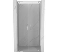 Mexen Exo porte de douche double battantes 90 cm, transparent, chrome - 8182-090-000-01-00