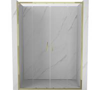 Mexen Exo porte de douche double coulissante 140 cm, transparent, doré - 8152-140-000-50-00 59071 5905315970497