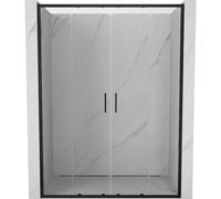 Mexen Exo porte de douche double coulissante 160 cm, transparent, noir - 8152-160-000-70-00 53623 5905315938947